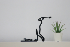 Figura de golfista personalizada en 3D | Regalo para amantes del golf 2