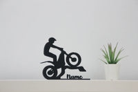 Figura “Moto Trial” personalizada | Regalo para amantes del trial | Decoración moderna para motoristas
