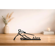 Figura “Esquiador” personalizada | Regalo para amantes de la nieve | Decoración moderna de deportes de invierno
