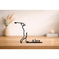 Figura de golfista Swing personalizada | Regalo único para amantes del golf