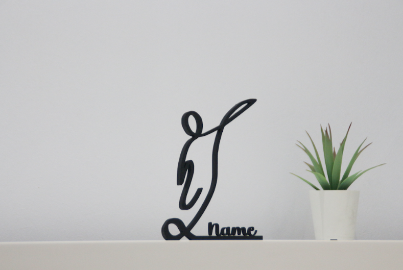 Arte de línea personalizado de fútbol 