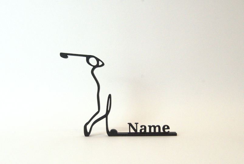 Figura de golfista personalizada en 3D | Regalo para amantes del golf 2