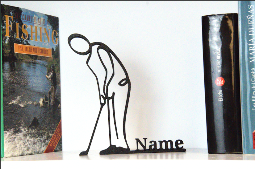 escultura impresa en 3D para amantes del golf