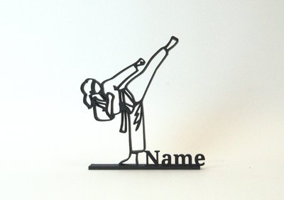 Regalo personalizado 3D para practicantes de artes marciales