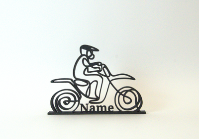 Figura 3D personalizada de Motocross