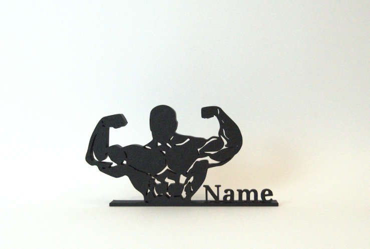 Figura 3D personalizada de Strongman impresa en 3D