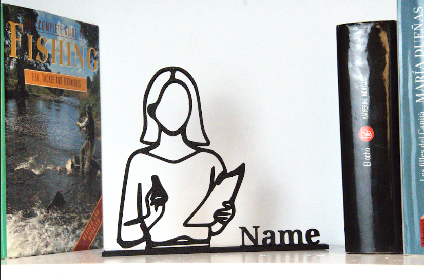 Escultura minimalista de maestra como regalo educativo | Decoración moderna para aula u oficina de profesora