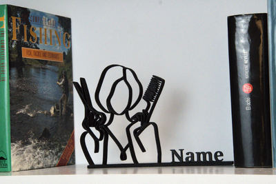 Figura lineal moderna para estilistas y salones de belleza