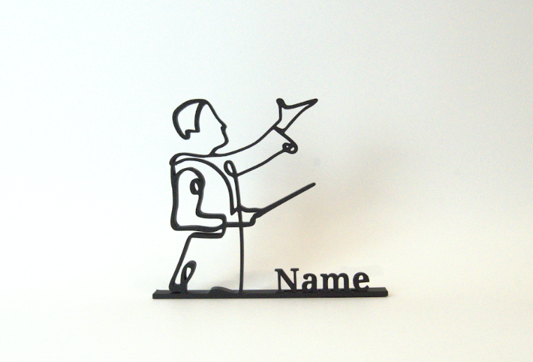 Figura 3D personalizada de director de orquesta impresa en 3D