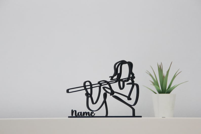 figura 3D personalizada, Arte lineal musical