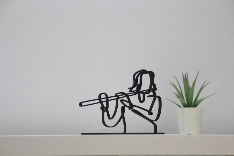 regalo para músicos | Escultura de arte lineal