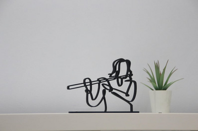 regalo para músicos | Escultura de arte lineal