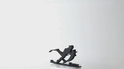 Figura 3D personalizada de pesca submarina | Arte marino | Arte marino minimalista