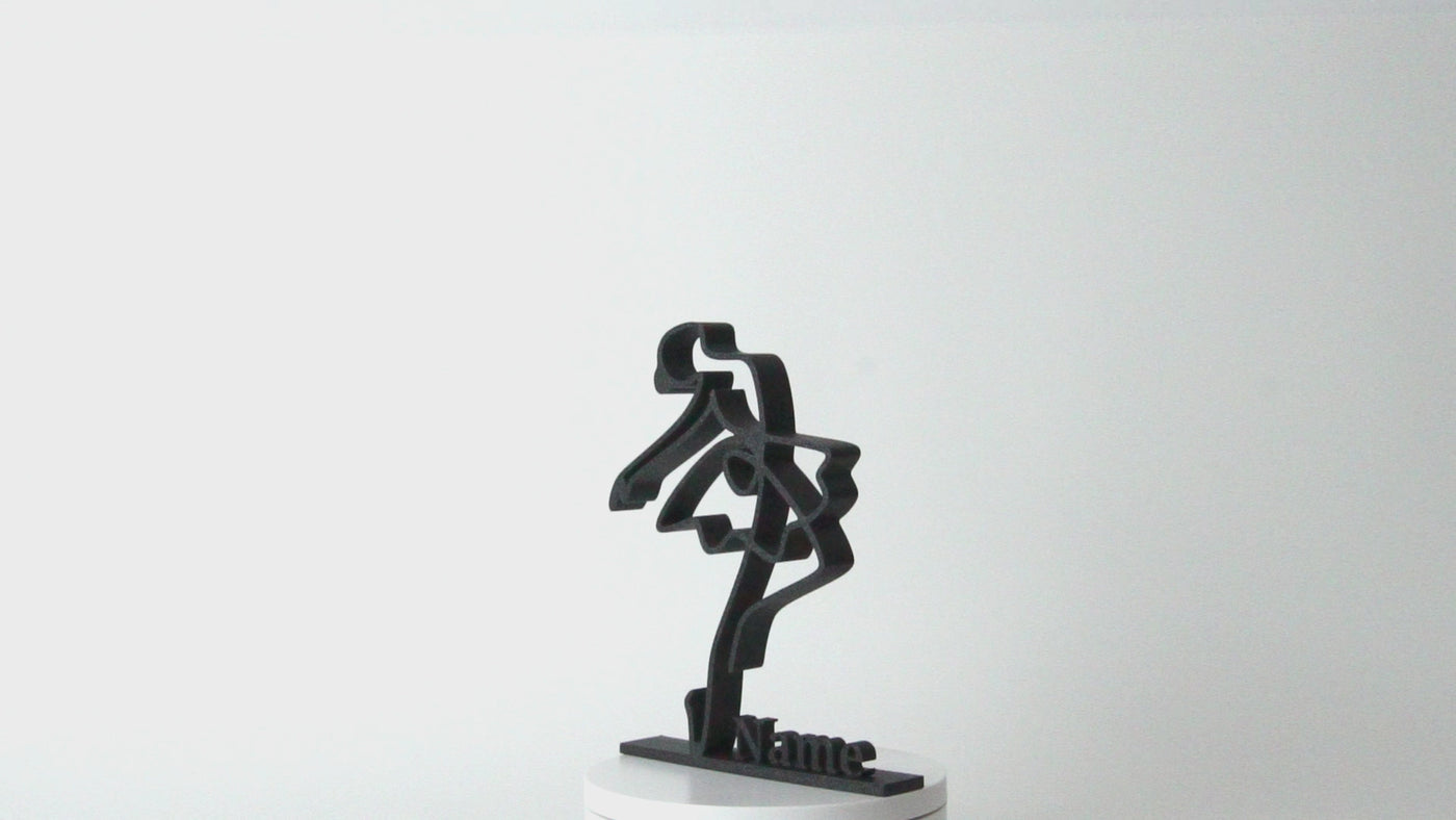 Decoración elegante de bailarina para hogar o estudio de danza