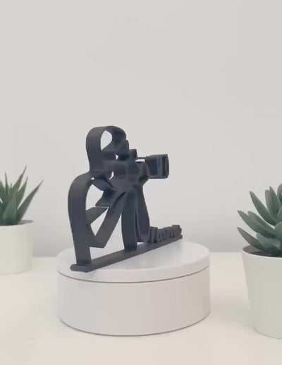 Figura 3D personalizada de fotógrafo | Regalo para amantes de la fotografía
