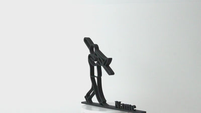 Figura 3D personalizada Trompetista – Arte musical | Escultura impresa en 3D