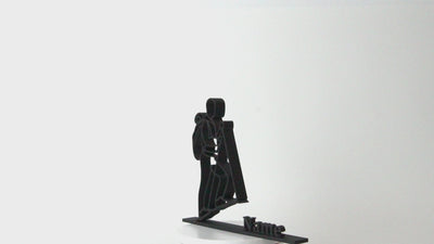 Regalo personalizado de arte 3D para amantes del senderismo