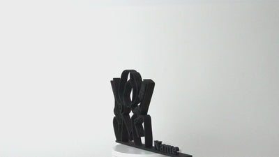 Figura 3D personalizada Peluquería – Arte lineal estilista | Escultura impresa en 3D