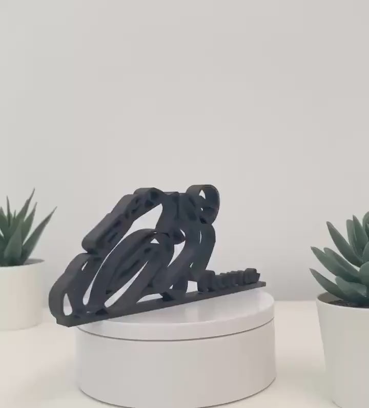 Figura 3D personalizada de motociclista | Regalo para amantes de las motos