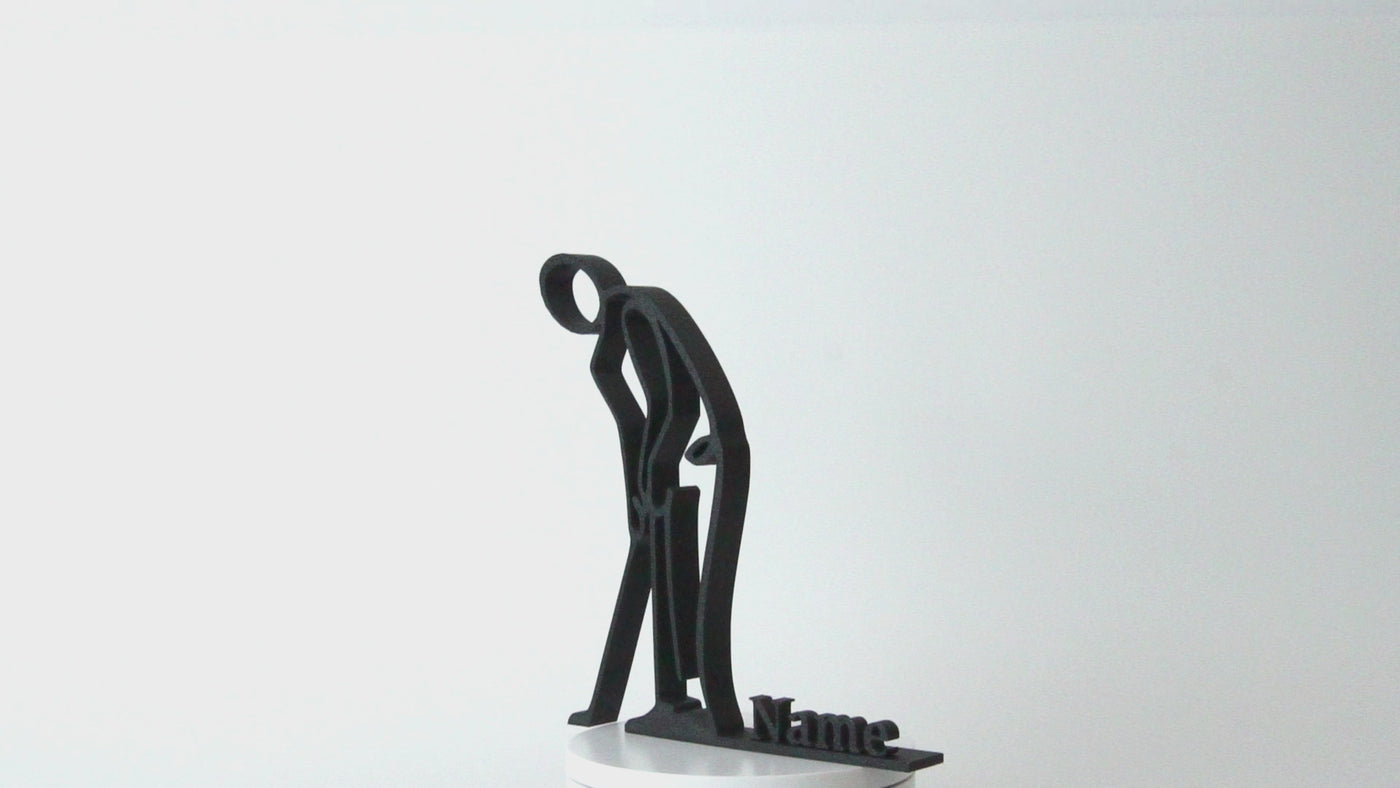 decoración minimalista de golf