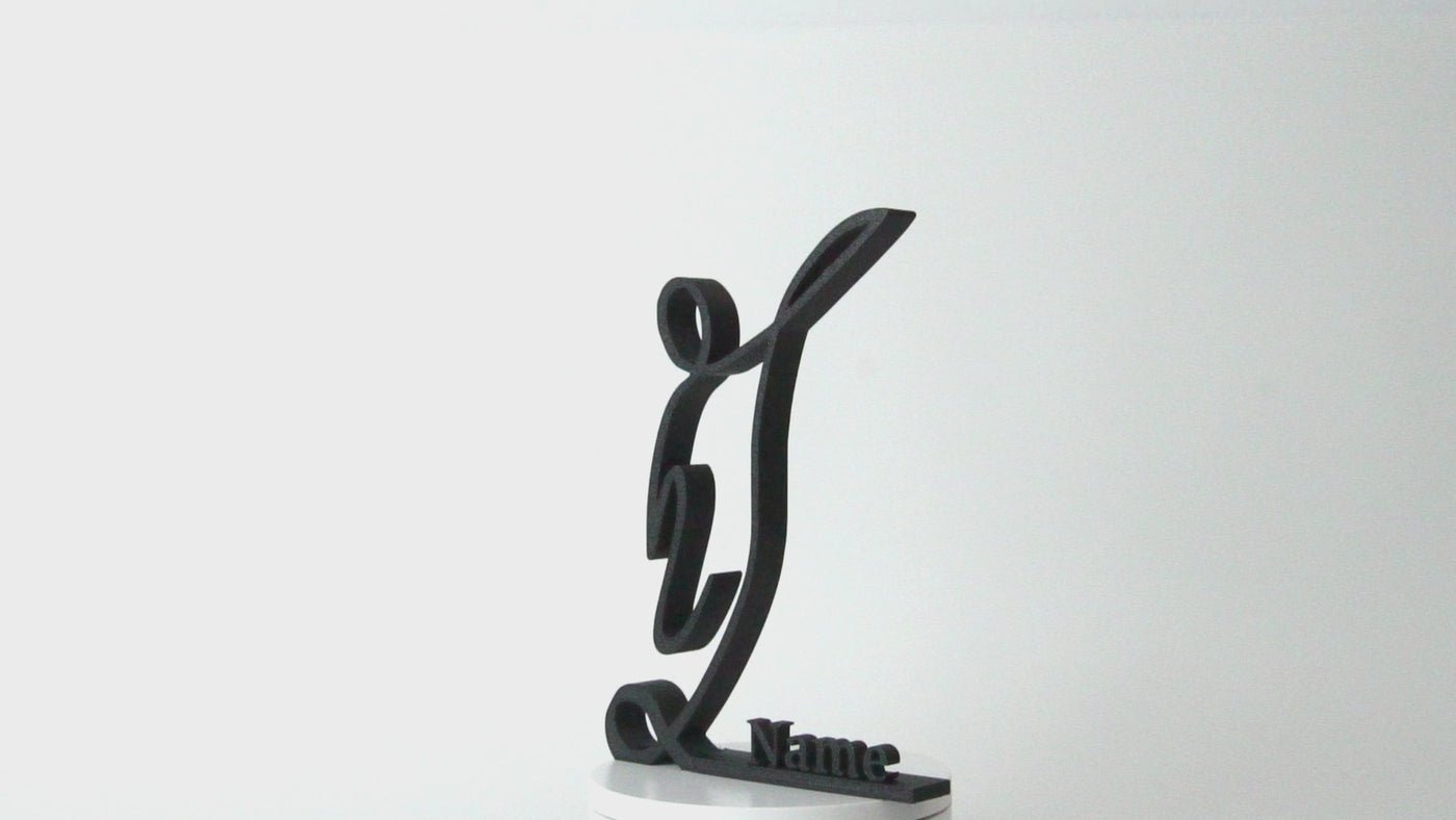 Arte de línea personalizado de fútbol | Figura de arte de línea personalizada